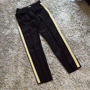 Sandro Black Satin Track Pants